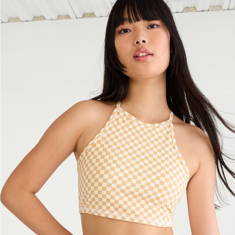 Checked - Aeropostale cropped halter top - Size S